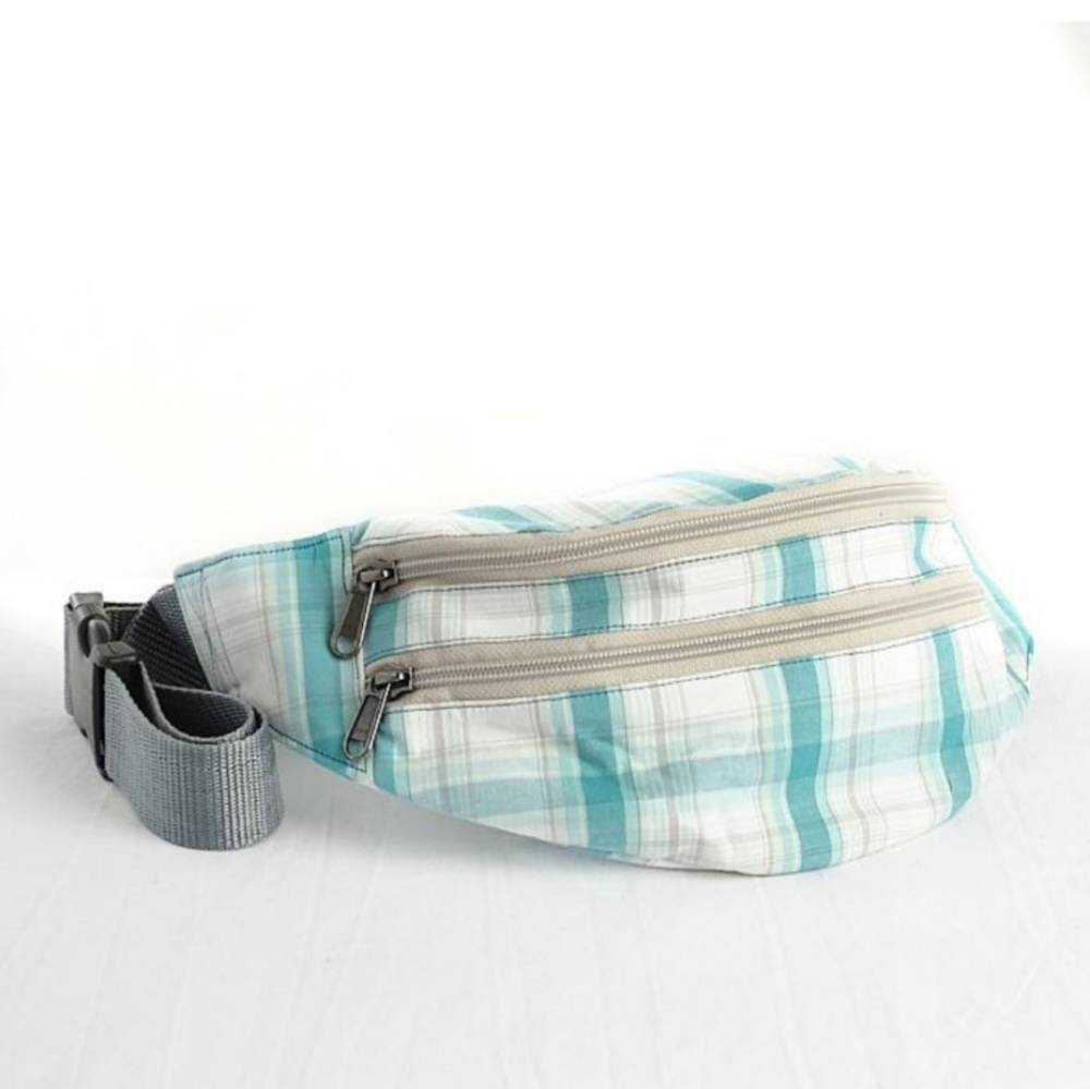 💙Empower Teal Plaid Fanny Pack